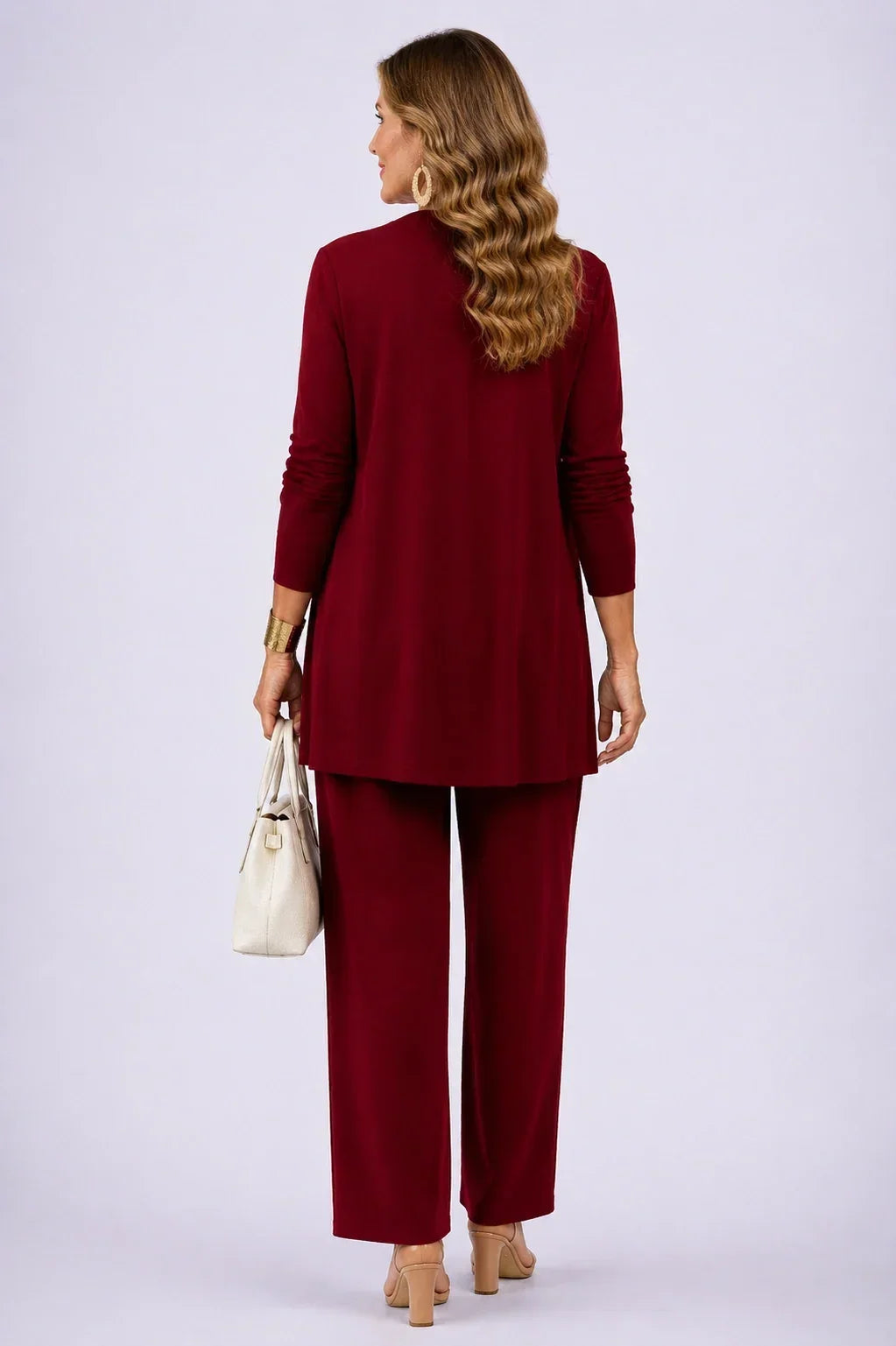 Holly | Burgundy Floral Three-Piece Set
