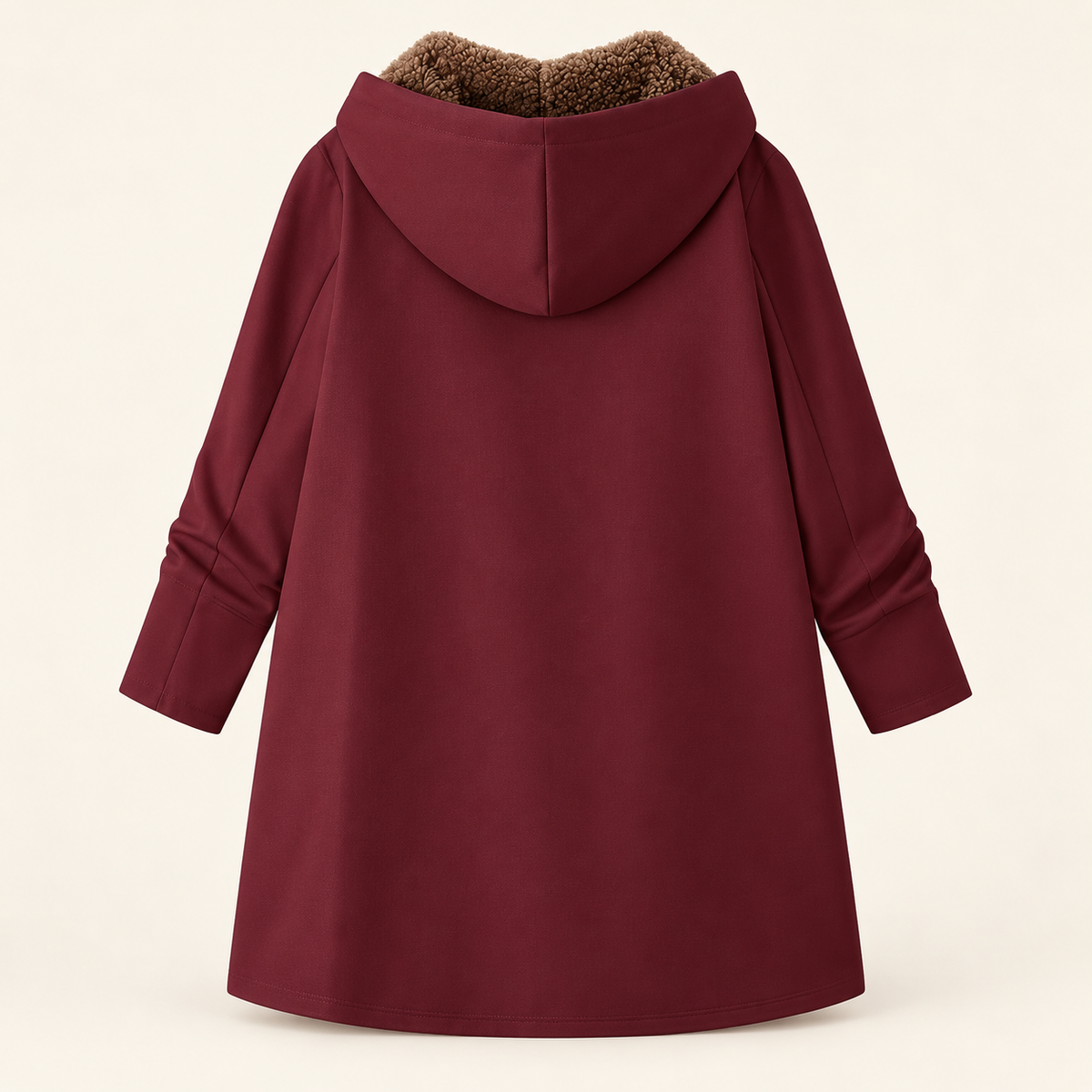 Ava | Cozy Sherpa-Lined Hooded Coat