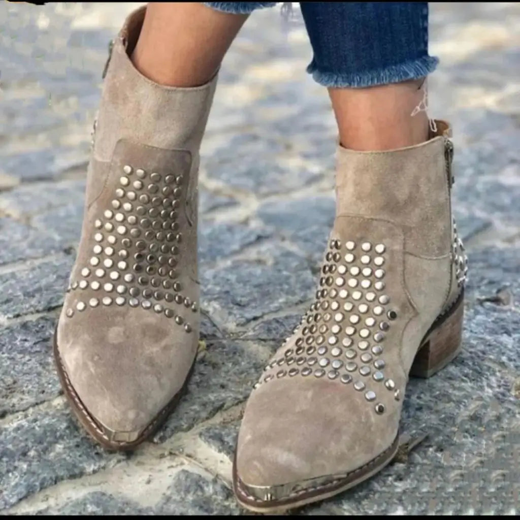 Fernande™ | Easy Studded Ankle Boots