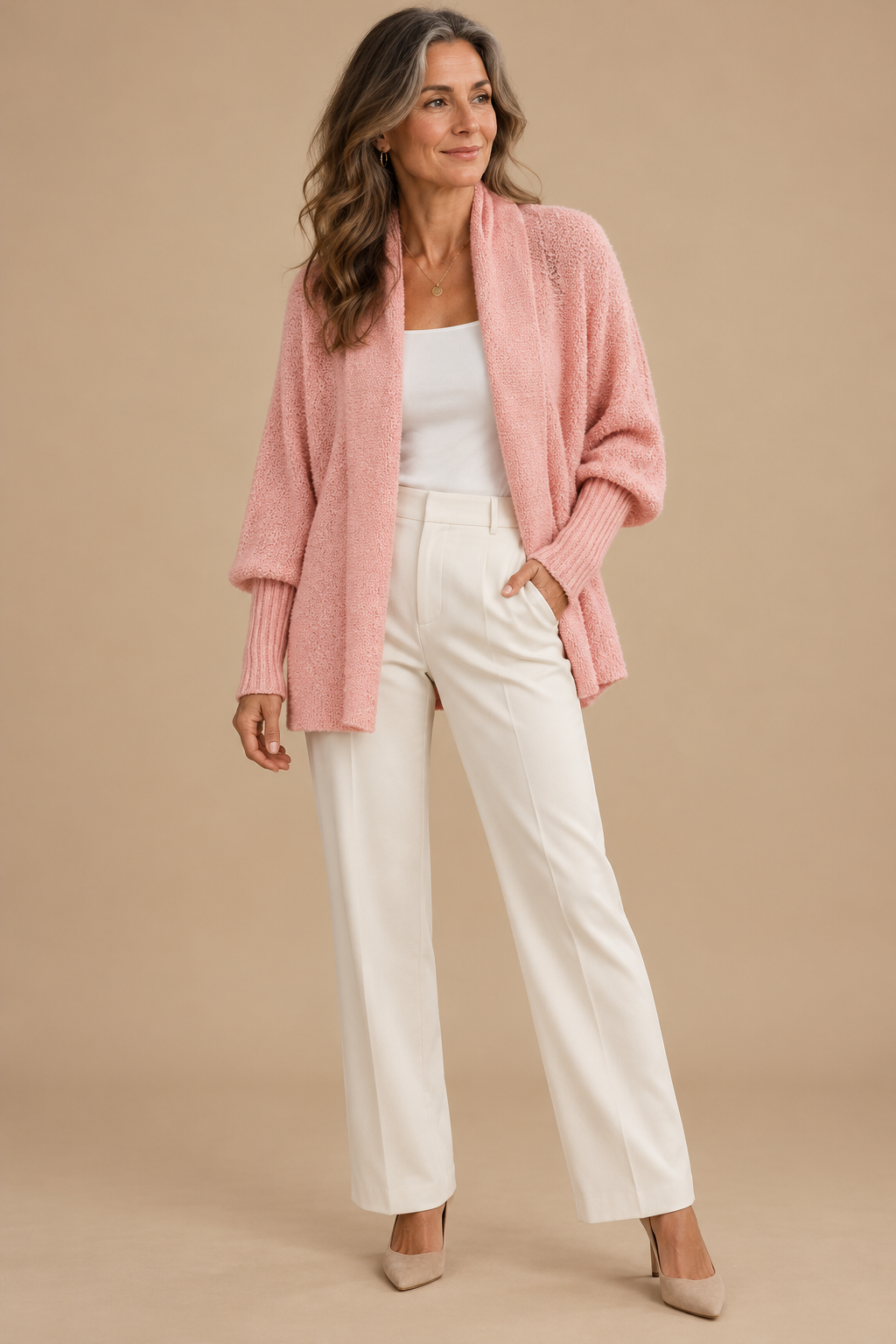 Romilly Cardigan Femme – Maille Douce, Coupe Ample & Devant Ouvert