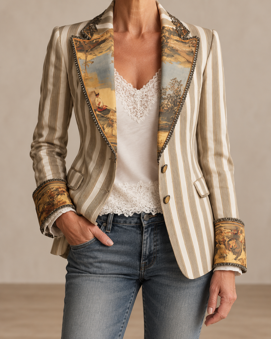 Women’s Tailored Striped Blazer