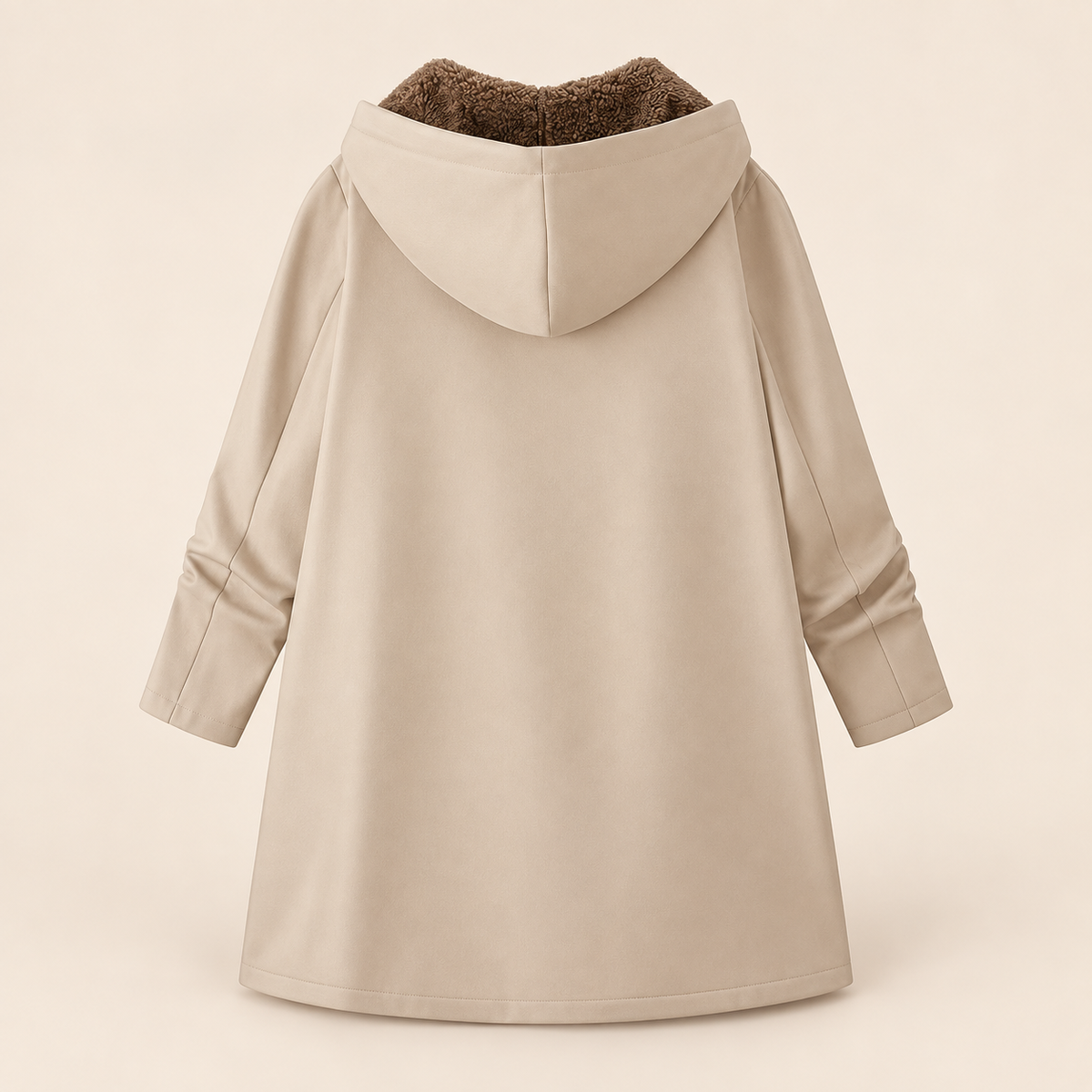 Ava | Cozy Sherpa-Lined Hooded Coat