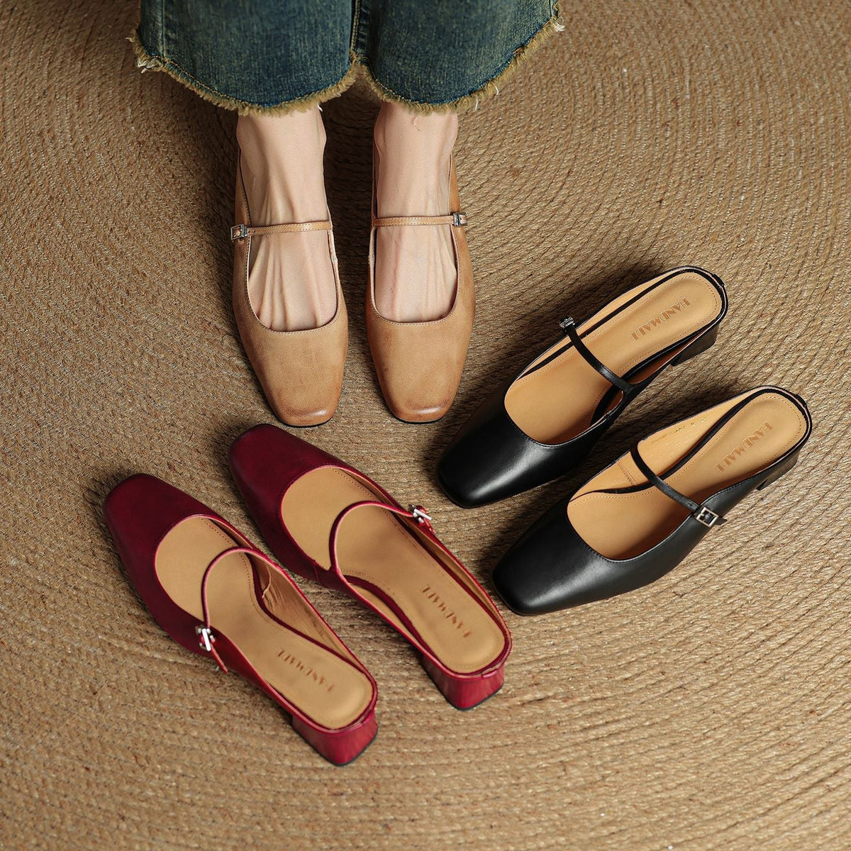 Meyra | Leather Mules