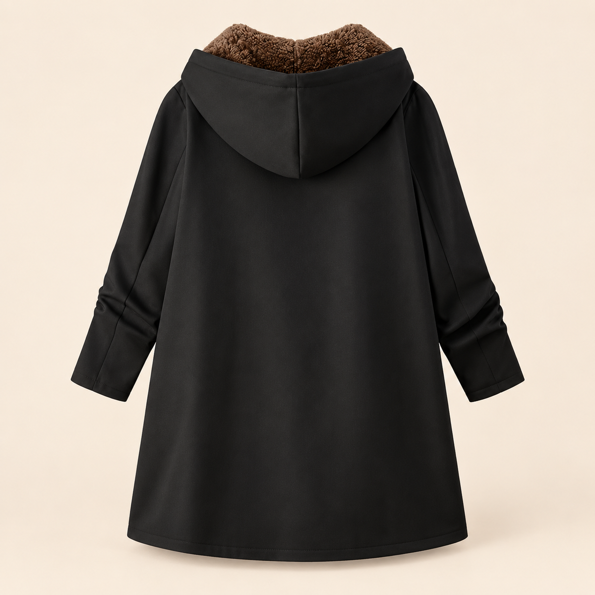 Ava | Cozy Sherpa-Lined Hooded Coat