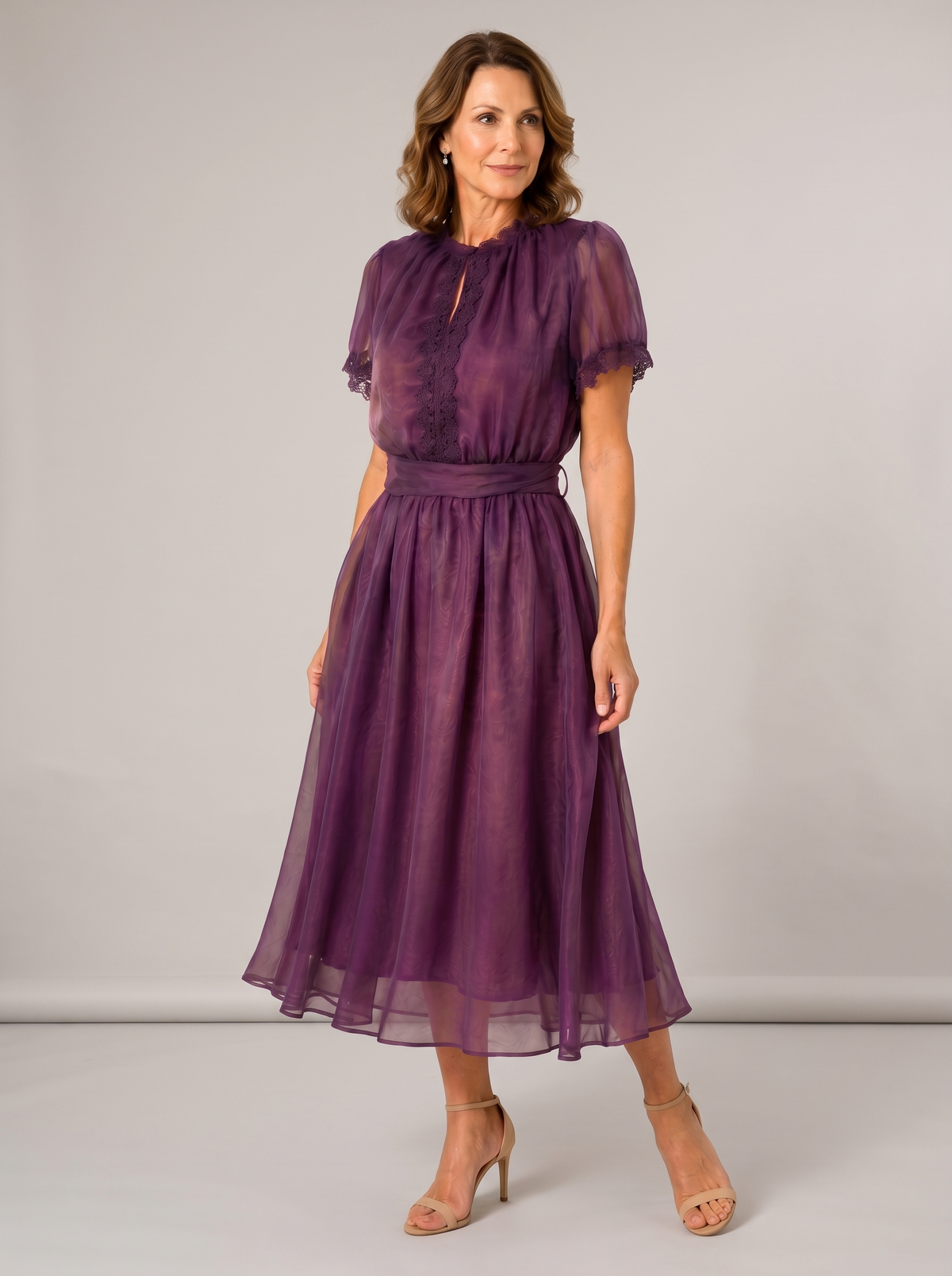Honora | Elegant Belted Waist Dress